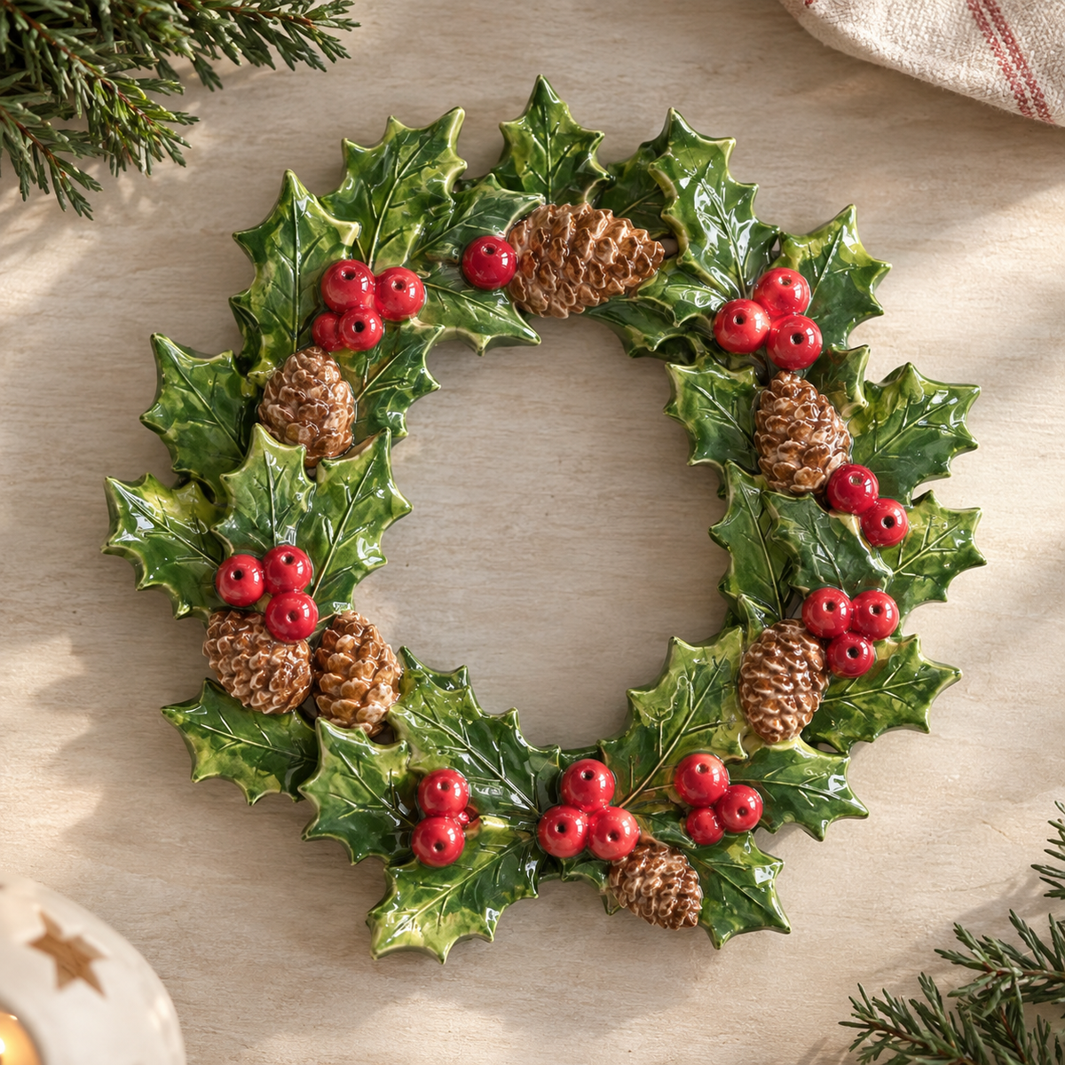 Ceramic Christmas Wreath Workshop - Deposit
