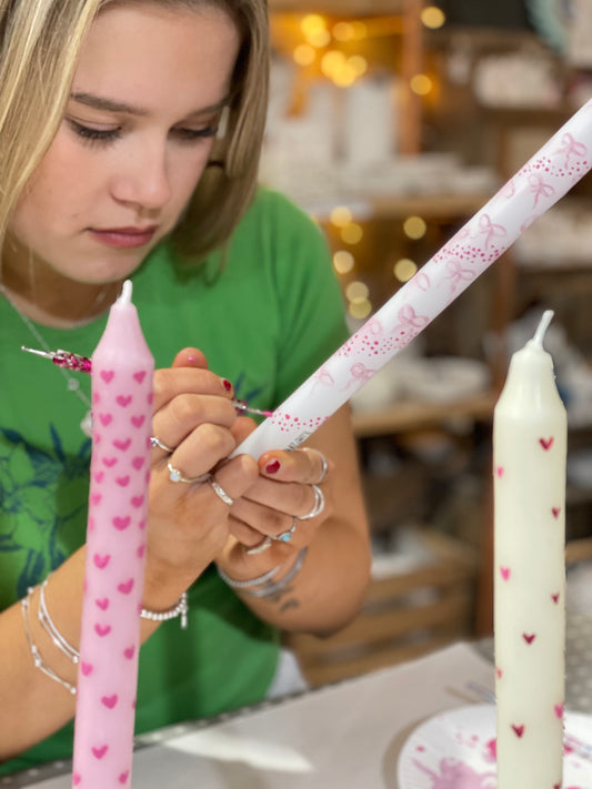 Galentine's Candle Painting Workshop - Deposit