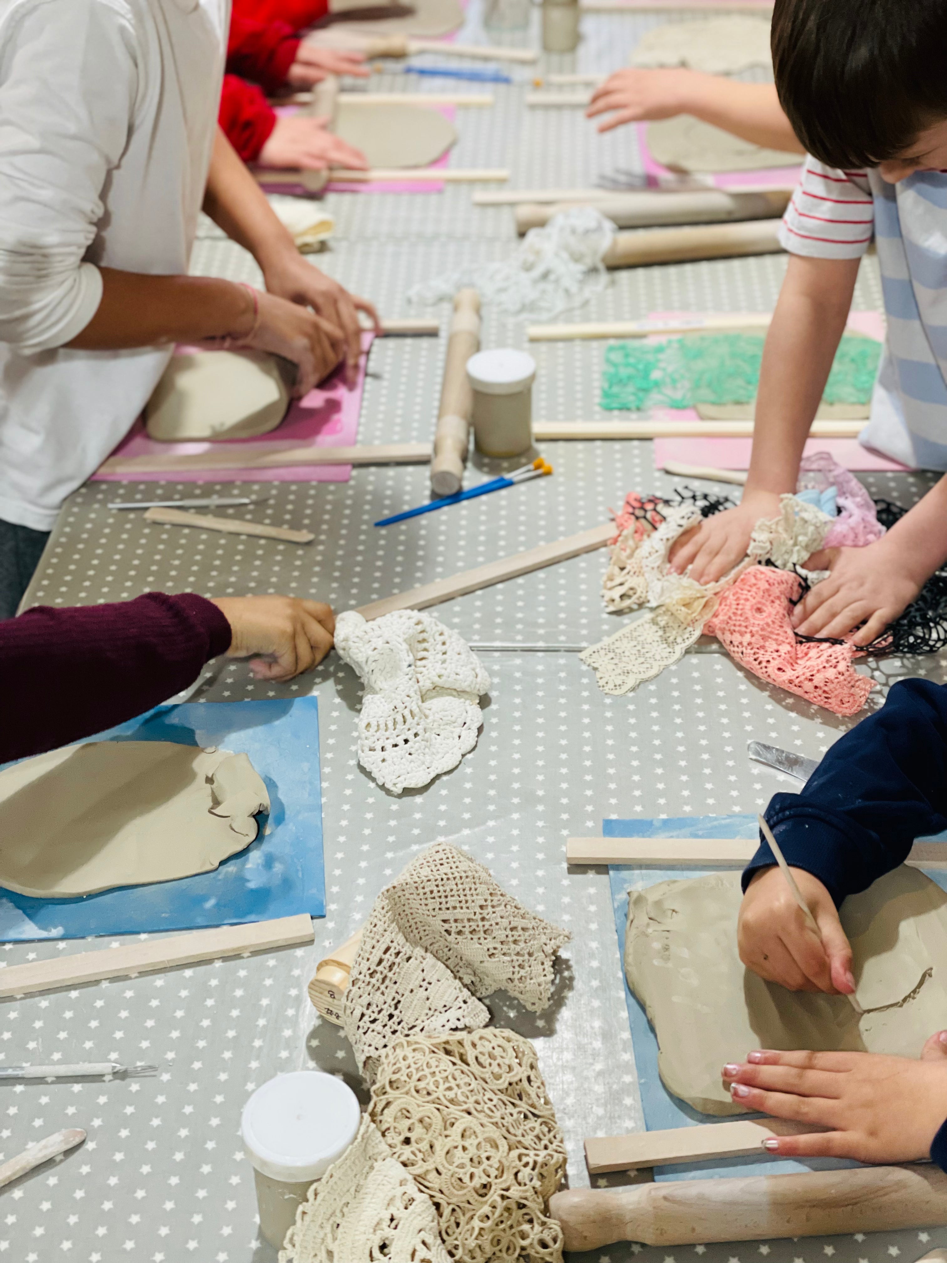 children clay hand-building designs wick and ceramic ickenham london