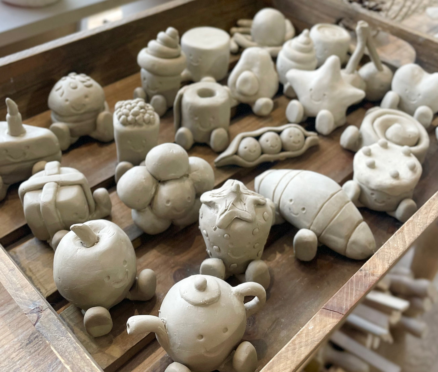 box of mini jellycat clay figures wick & ceramic ickenham london