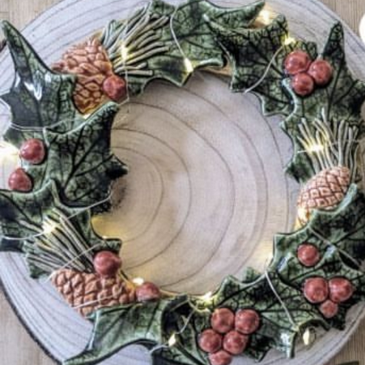 Ceramic Christmas Wreath Workshop - Deposit
